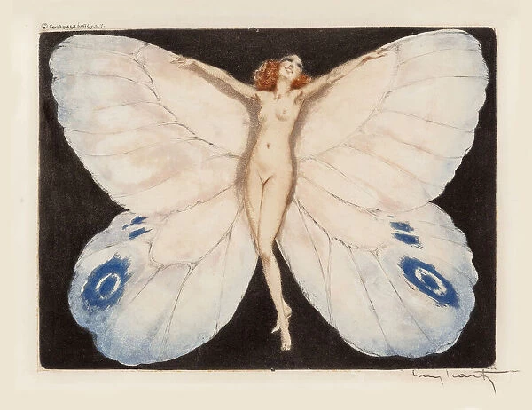 Open Wings, 1936. Creator: Icart, Louis Justin Laurent (1888-1950)
