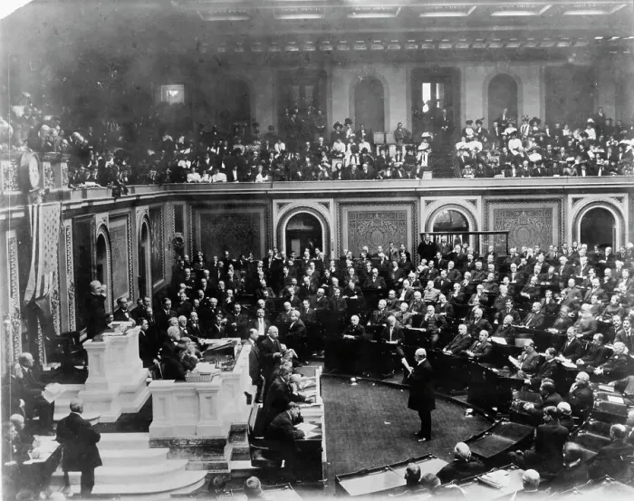 Framed Print : Opening of 60th Congress, Dec. 2, 1907. Creator: Frances Benjamin Johnston Framed Print : Opening of 60th Congress, Dec. 2, 1907. Creator: Frances Benjamin Johnston