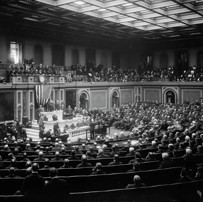 Framed Print : Opening of The 64th Cong. 1915, Cong. Mann Introducing Speaker Clark, 1915. Creator: Harris & Ewing. Opening of The 64th Cong. 1915, Cong. Mann Introducing Speaker Clark, 1915. Creator: Harris & Ewing Framed Print : Opening of The 64th Cong. 1915, Cong. Mann Introducing Speaker Clark, 1915. Creator: Harris & Ewing. Opening of The 64th Cong. 1915, Cong. Mann Introducing Speaker Clark, 1915. Creator: Harris & Ewing
