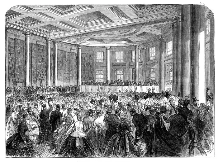 Framed Print : Opening of the Birmingham Central Free Library, 1865. Creator: Unknown Framed Print : Opening of the Birmingham Central Free Library, 1865. Creator: Unknown