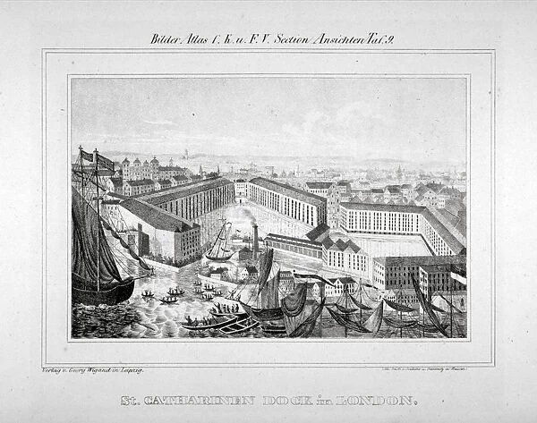 Opening celebrations of St Katharines Dock, London, 1828