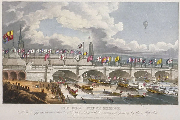 Opening ceremony of the new London Bridge, 1831