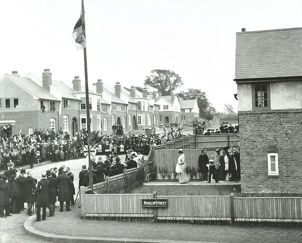 Opening ceremony on Ruislip Street, Totterdown Estate, Wandsworth, London, 1903