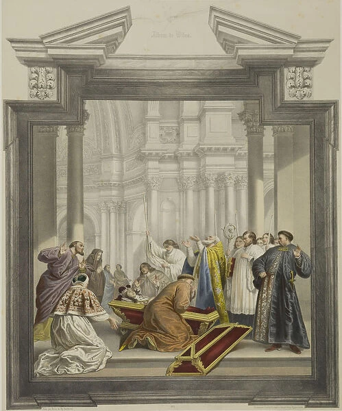 The opening of the coffin of St. Casimir