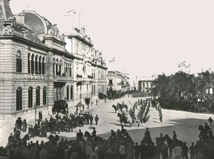 Framed Print : Opening of Congress, Buenos Aires, Argentina, 1895. Creator: Enrique Carlos Moody Framed Print : Opening of Congress, Buenos Aires, Argentina, 1895. Creator: Enrique Carlos Moody