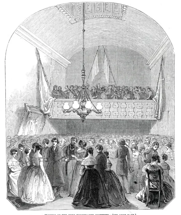 Framed Print : Opening of the Cork Temperance Institute, 1845. Creator: Unknown