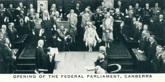 Framed Print : Opening of the Federal Parliament, Canberra, 1927 (1937) Framed Print : Opening of the Federal Parliament, Canberra, 1927 (1937)