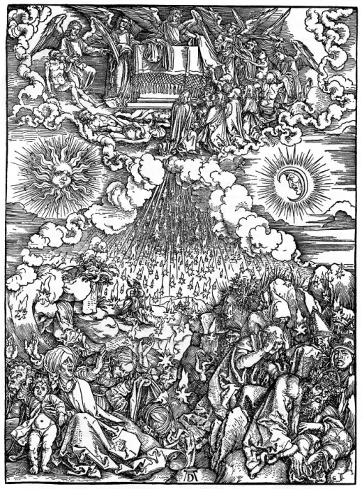 Framed Print : The Opening of the Fifth and Sixth Seals, 1498, (1936). Artist: Albrecht Durer Framed Print : The Opening of the Fifth and Sixth Seals, 1498, (1936). Artist: Albrecht Durer