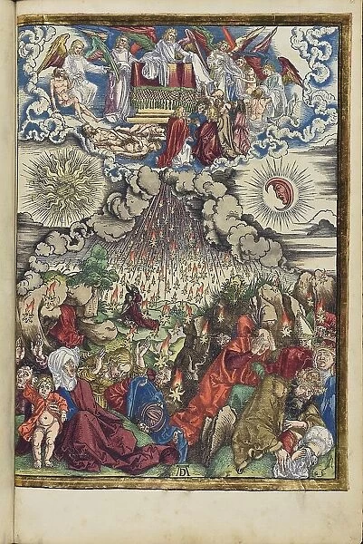 The opening of the fifth and sixth seals. From the Apocalypse (Revelation of John), 1511. Creator: Dürer, Albrecht (1471-1528)