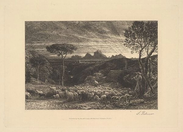 Opening the Fold, or Early Morning, 1880. Creator: Samuel Palmer