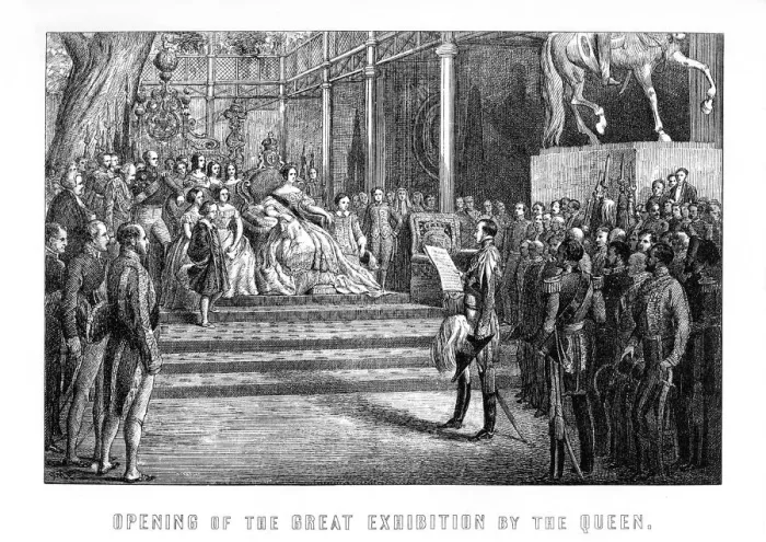 Framed Print : Opening of the Great Exhibition by Queen Victoria, Hyde Park, London, 1 May 1851, (1899) Framed Print : Opening of the Great Exhibition by Queen Victoria, Hyde Park, London, 1 May 1851, (1899)