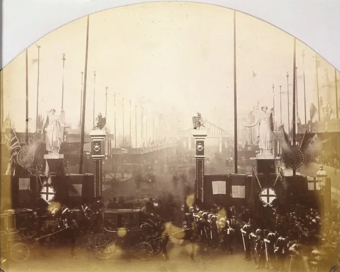 Framed Print : Opening of Holborn Viaduct, Holborn, London, 1869. Artist: Henry Dixon Framed Print : Opening of Holborn Viaduct, Holborn, London, 1869. Artist: Henry Dixon