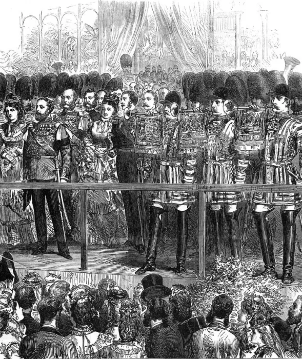 Framed Print : Opening of the International Exhibition, South Kensington, 1871. Creator: Unknown Framed Print : Opening of the International Exhibition, South Kensington, 1871. Creator: Unknown