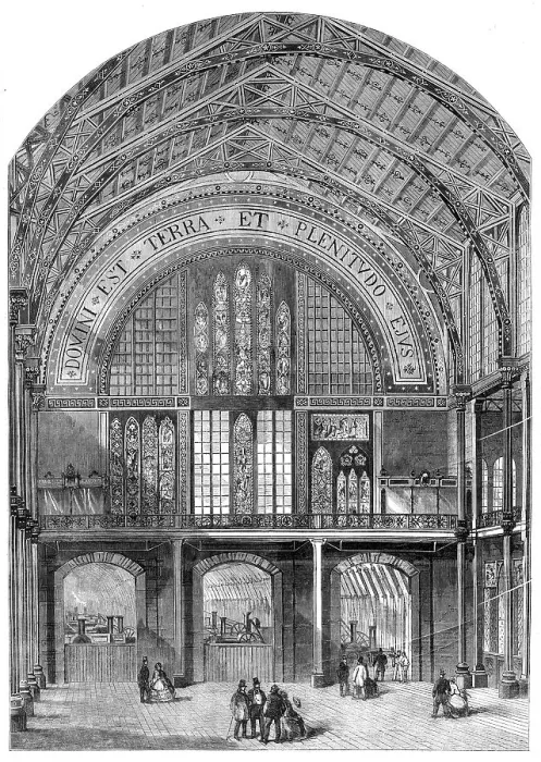 Framed Print : Opening of the International Exhibition: entrance to the Western Annexe, 1862. Creator: Unknown Framed Print : Opening of the International Exhibition: entrance to the Western Annexe, 1862. Creator: Unknown