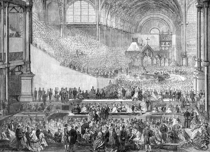 Framed Print : Opening of the International Exhibition: the orchestra, 1862. Creator: Mason Jackson Framed Print : Opening of the International Exhibition: the orchestra, 1862. Creator: Mason Jackson