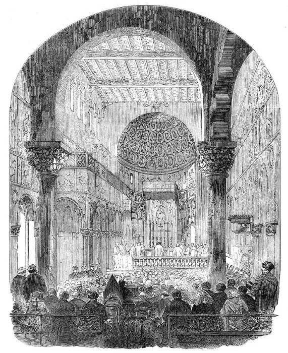 Framed Print : Opening of the New Church at the Roman Catholic University, Dublin, 1856. Creator: Unknown Framed Print : Opening of the New Church at the Roman Catholic University, Dublin, 1856. Creator: Unknown
