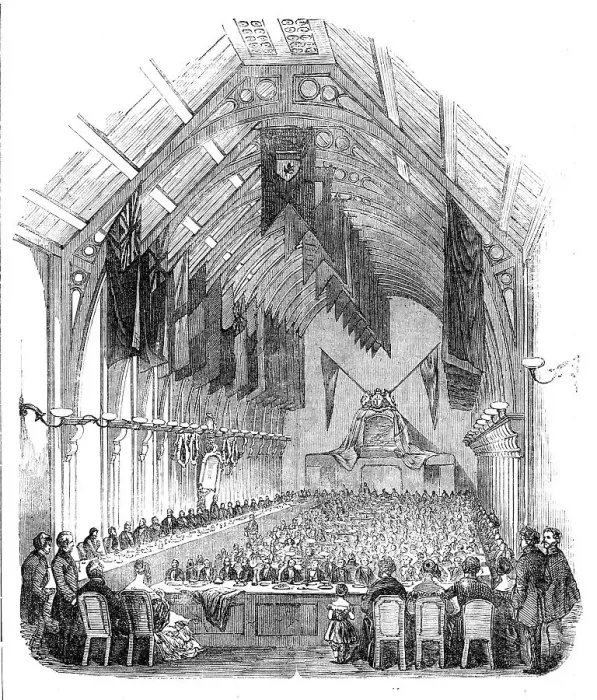 Framed Print : Opening of the New Corn Exchange, at Hull, 1856. Creator: Unknown Framed Print : Opening of the New Corn Exchange, at Hull, 1856. Creator: Unknown