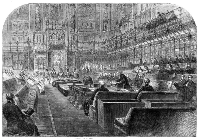 Framed Print : The Opening of Parliament by Royal Commission, 1862. Creator: Unknown Framed Print : The Opening of Parliament by Royal Commission, 1862. Creator: Unknown