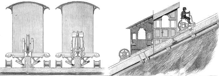 Framed Print : Opening of the railway to the top of Mount Vesuvius, 1880. Creator: Unknown Framed Print : Opening of the railway to the top of Mount Vesuvius, 1880. Creator: Unknown