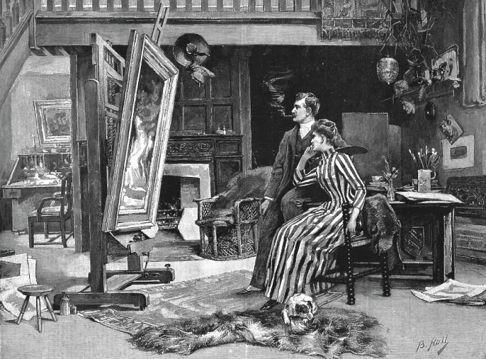 Framed Print : The Opening of the Royal Academy--Will it be Accepted? A Remininscence of Sending-in-Day, 1890. Creator: Unknown Framed Print : The Opening of the Royal Academy--Will it be Accepted? A Remininscence of Sending-in-Day, 1890. Creator: Unknown