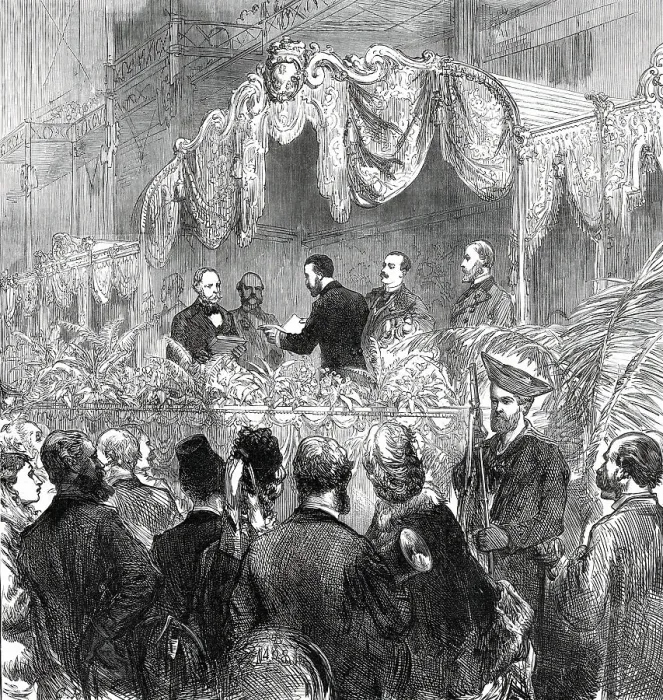 Framed Print : Opening of the Royal Aquarium and Summer and Winter Garden, Westminster...1876. Creator: C. R