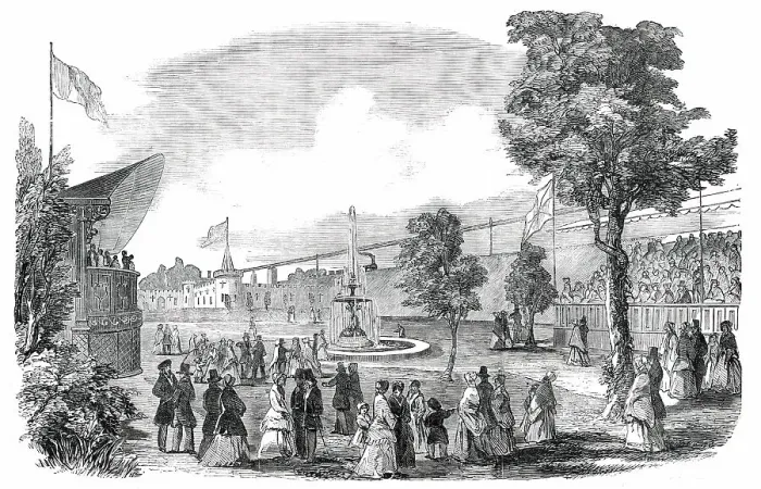 Framed Print : Opening of the Royal Botanic Gardens, Plymouth, 1850. Creator: Unknown Framed Print : Opening of the Royal Botanic Gardens, Plymouth, 1850. Creator: Unknown