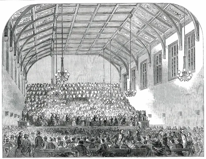 Framed Print : Opening of St. Martin's Hall, Long-Acre, 1850. Creator: Unknown Framed Print : Opening of St. Martin's Hall, Long-Acre, 1850. Creator: Unknown