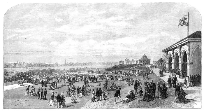 Framed Print : Opening of Stanley Park, Liverpool, 1870. Creator: Unknown Framed Print : Opening of Stanley Park, Liverpool, 1870. Creator: Unknown