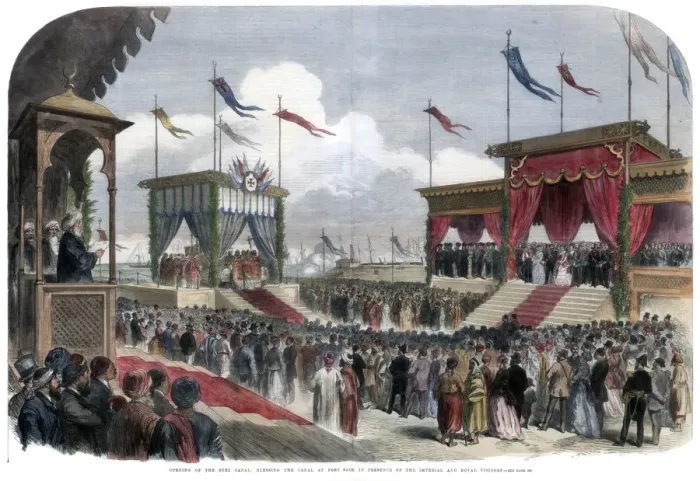 Framed Print : The Opening of the Suez Canal, Port Said, Egypt, 17 November 1869 Framed Print : The Opening of the Suez Canal, Port Said, Egypt, 17 November 1869