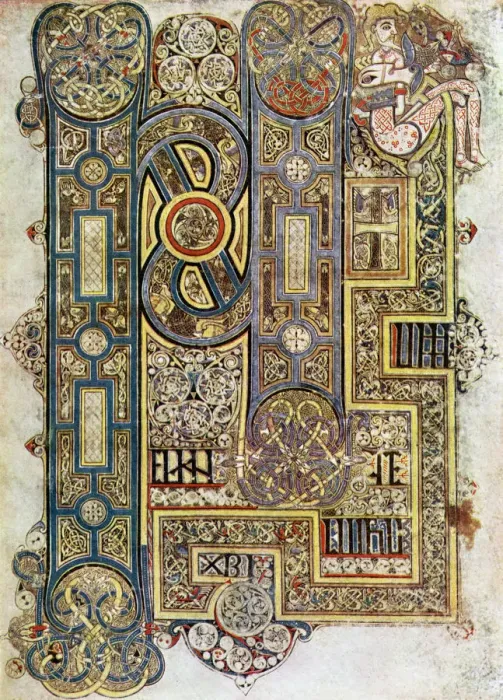 Framed Print : The Opening Words of St Marks Gospel, 800 AD, (20th century)