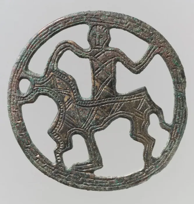 Framed Print : Openwork Belt Fitting, Frankish, 7th century. Creator: Unknown Framed Print : Openwork Belt Fitting, Frankish, 7th century. Creator: Unknown