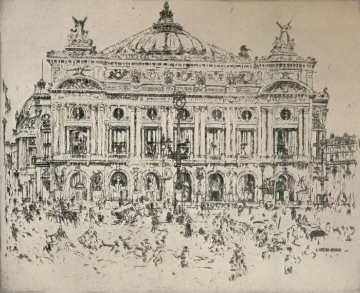 Framed Print : The Opera, 1915. Artist: John Marin Framed Print : The Opera, 1915. Artist: John Marin