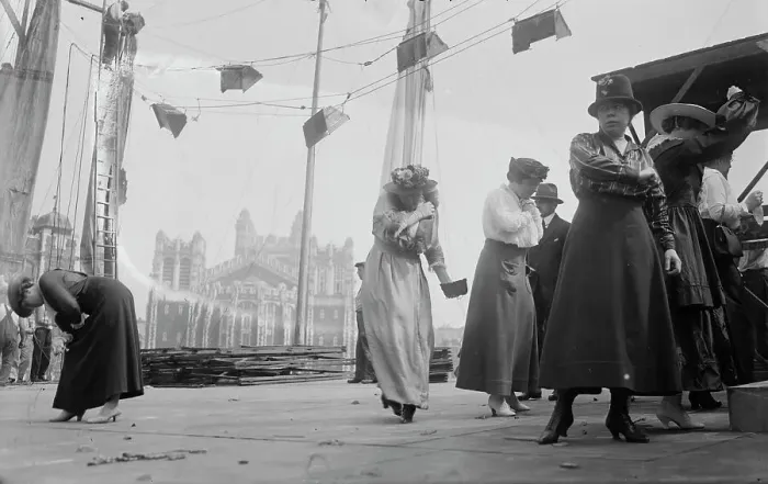 Framed Print : Opera artists at stadium, 1916. Creator: Bain News Service Framed Print : Opera artists at stadium, 1916. Creator: Bain News Service