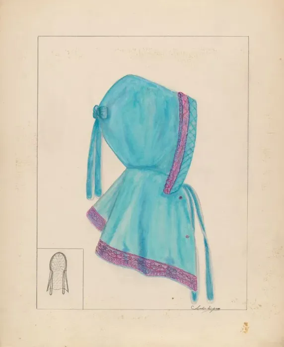 Framed Print : Opera Hood, c. 1937. Creator: Columbus Simpson Framed Print : Opera Hood, c. 1937. Creator: Columbus Simpson