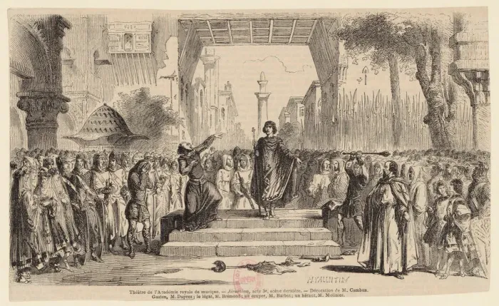 Framed Print : Opera Jerusalem by Giuseppe Verdi, on 26 November 1847 by the Paris Opera at the Salle Le Peletier ( Framed Print : Opera Jerusalem by Giuseppe Verdi, on 26 November 1847 by the Paris Opera at the Salle Le Peletier (