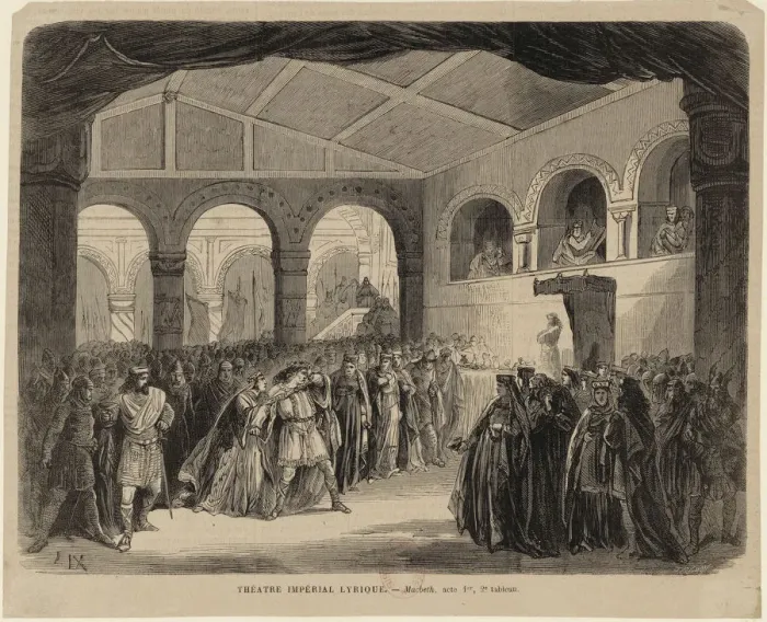 Framed Print : Opera Macbeth by Giuseppe Verdi. Paris, Theatre-Lyrique, 21. 04. 1865, 1865