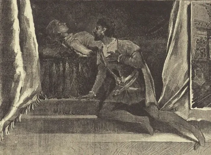 Framed Print : Opera Otello by Giuseppe Verdi at the Mariinsky Theatre in Saint Petersburg, November 26, 1887, 1887