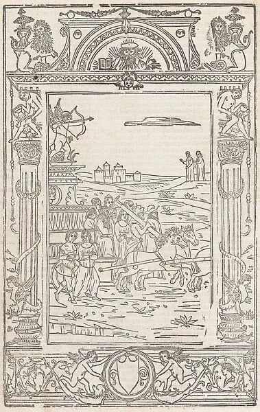Opera Triumphi, Soneti, & Canzone February 15, 1508. Creator: Pico Master