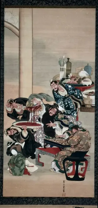 Framed Print : Operating on Guanyus Arm, 1840s. Creator: Katsushika ?i (Japanese, about 1800-after 1857) Framed Print : Operating on Guanyus Arm, 1840s. Creator: Katsushika ?i (Japanese, about 1800-after 1857)