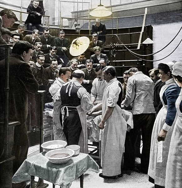 An operation at Charing Cross Hospital, London, 1901 (1903). Artist: Time Life Pictures