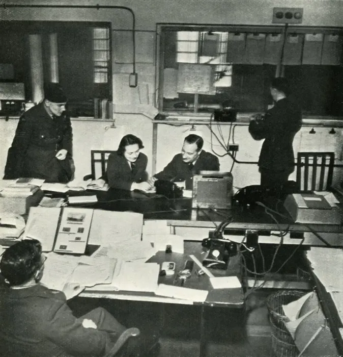 Framed Print : Operations Room, c1943. Creator: Cecil Beaton Framed Print : Operations Room, c1943. Creator: Cecil Beaton