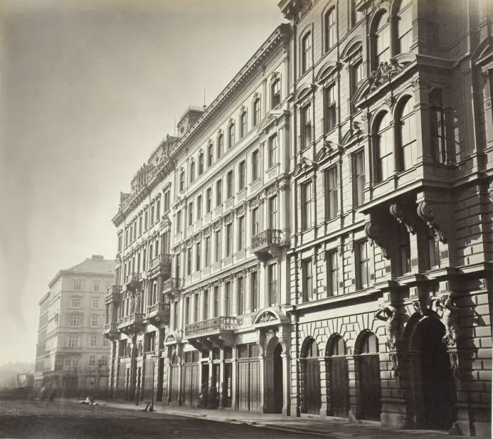 Framed Print : Operngasse No. 6, Zinshaus des Herrn M. Faber, 1860s. Creator: Unknown Framed Print : Operngasse No. 6, Zinshaus des Herrn M. Faber, 1860s. Creator: Unknown