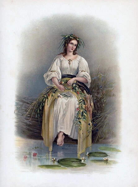 Ophelia, 1891. Artist: H Saunders