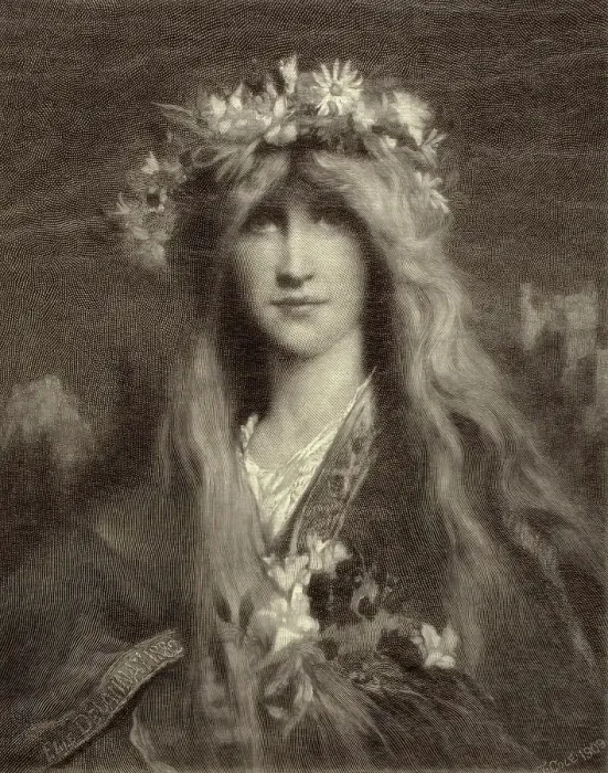 Framed Print : Ophelia, 1909. Creator: Unknown Framed Print : Ophelia, 1909. Creator: Unknown