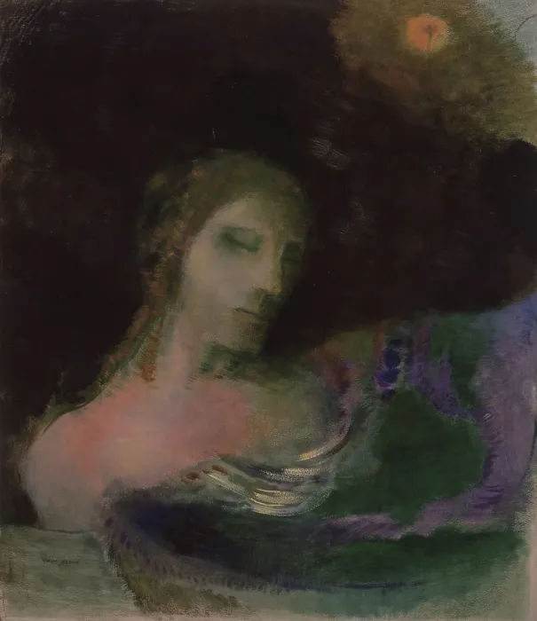 Framed Print : Ophelia, c.1901-1902. Creator: Redon, Odilon (1840-1916) Framed Print : Ophelia, c.1901-1902. Creator: Redon, Odilon (1840-1916)
