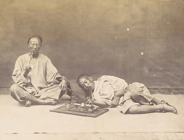 Opium smoker, 1867. Creator: William Thomas Saunders