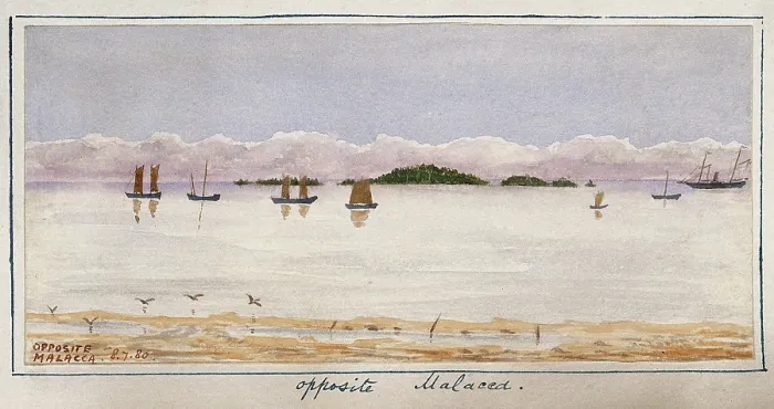 Framed Print : Opposite Malacca, 1881. Creator: John Edmund Taylor. Opposite Malacca, 1881. Creator: John Edmund Taylor Framed Print : Opposite Malacca, 1881. Creator: John Edmund Taylor. Opposite Malacca, 1881. Creator: John Edmund Taylor