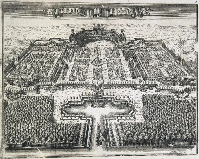 Framed Print : Oranienbaum, 1717 Framed Print : Oranienbaum, 1717