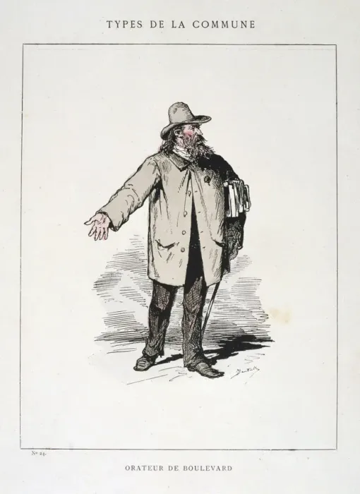 Framed Print : Orateur de Boulevard, Paris Commune, 1871 Framed Print : Orateur de Boulevard, Paris Commune, 1871