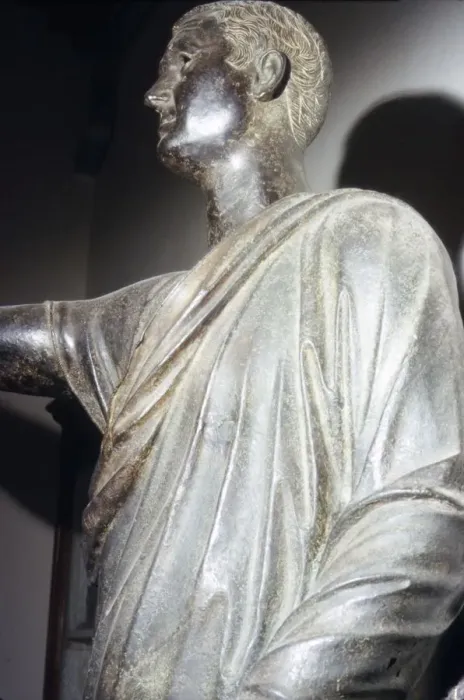 Framed Print : The Orator, Etruscan Bronze, detail, 1st century BC Framed Print : The Orator, Etruscan Bronze, detail, 1st century BC